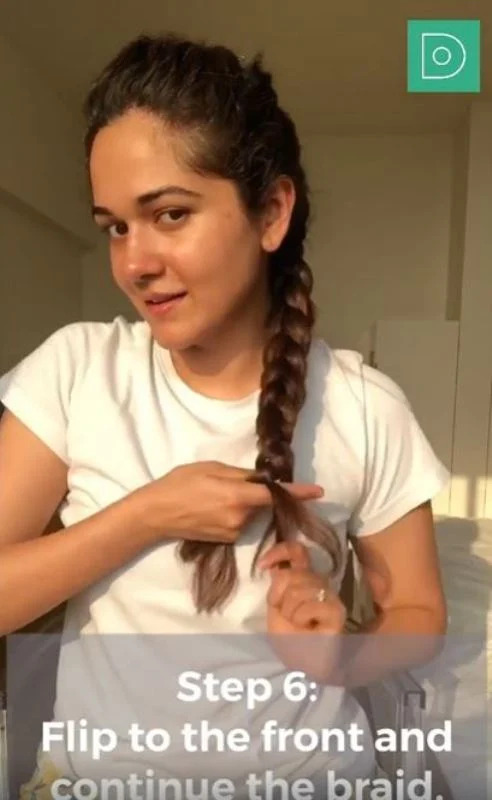 Anjali Merchant styling her hair - a snip from Anjali's hairstyling video