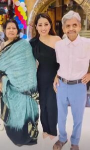 Sudipta Banerjee with her family