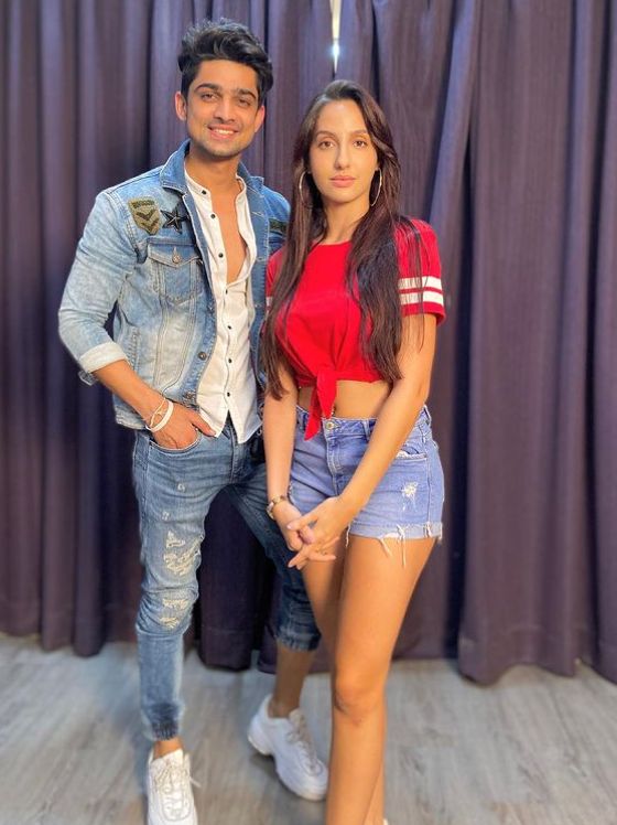 Abhishek Kumar with Nora Fatehi